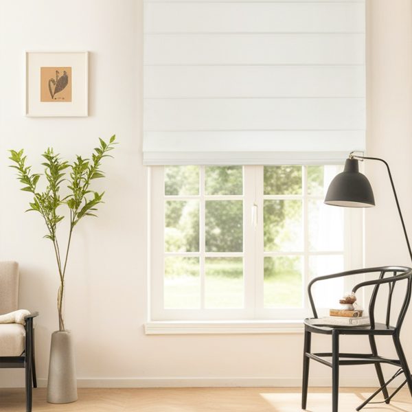 Cordless Roman blinds, 90% blackout, polyester fabric, suitable for windows, doors, French doors, and kitchen windows