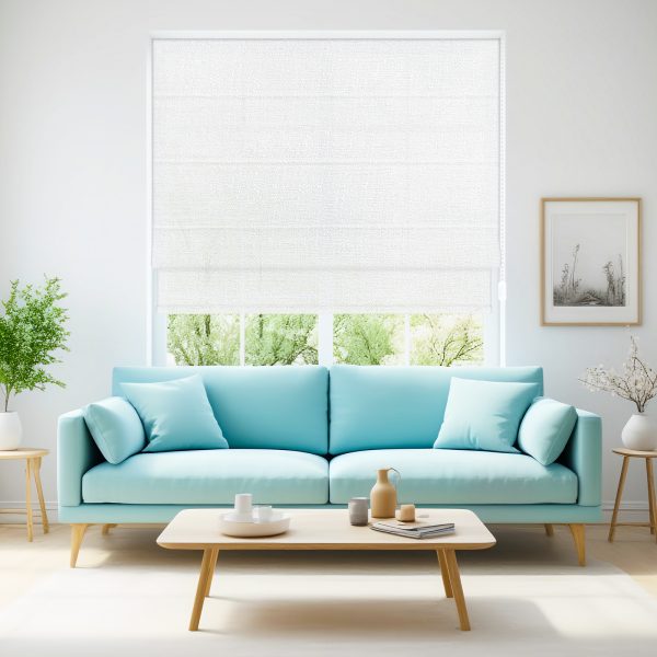 Wired Roman blinds, 50% light-blocking, heat-insulating blackout curtains, suitable for bedroom and living room