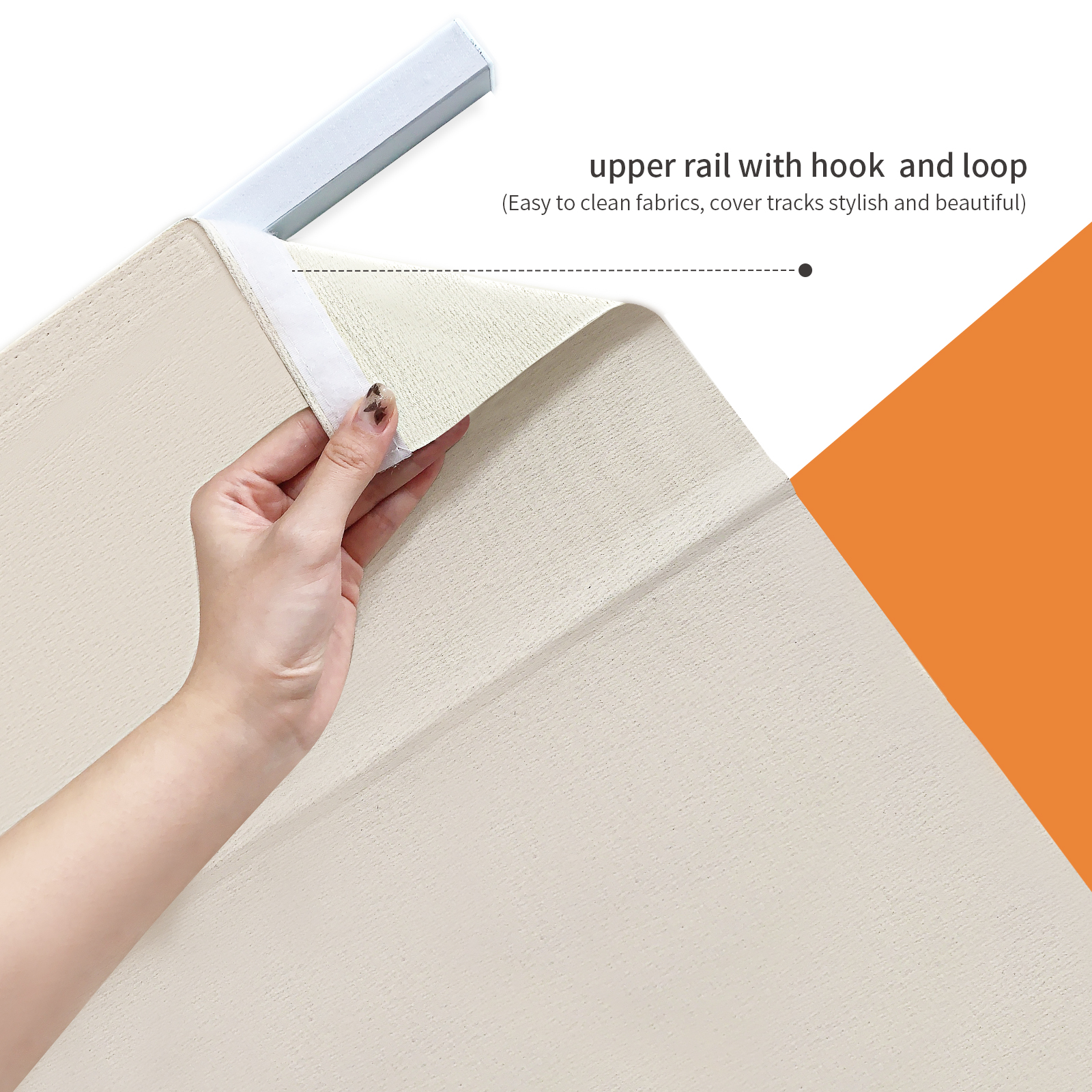 Cordless Roman blinds, 90% blackout, polyester fabric, suitable for windows, doors, French doors, and kitchen windows - Image 2