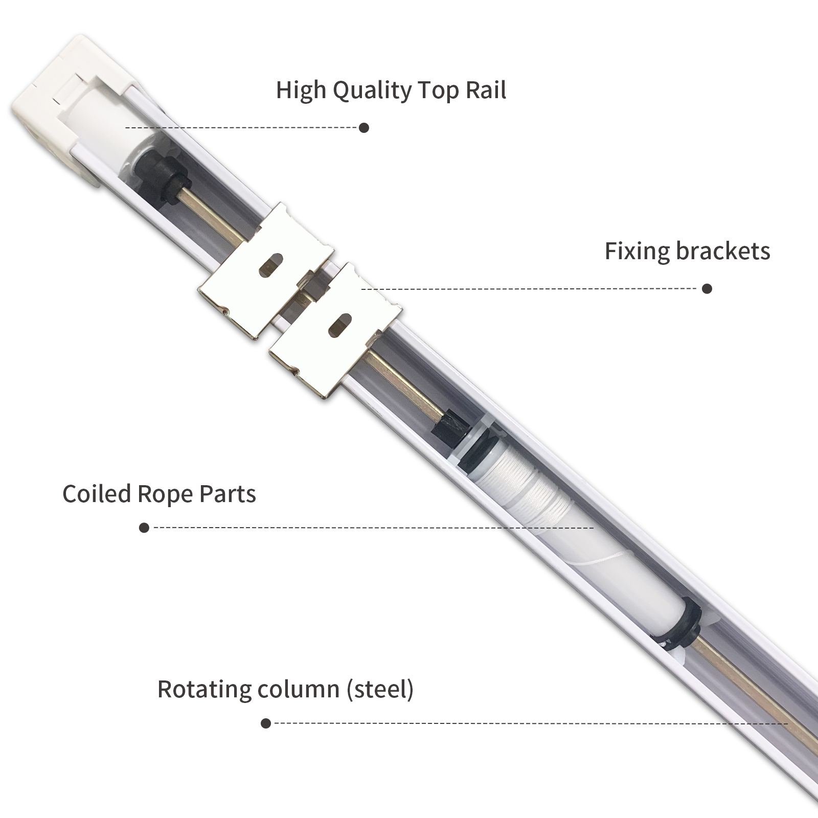 Corded Roman blinds, 90% blackout, UV-resistant and heat-insulating, suitable for bedrooms and living rooms - Image 2