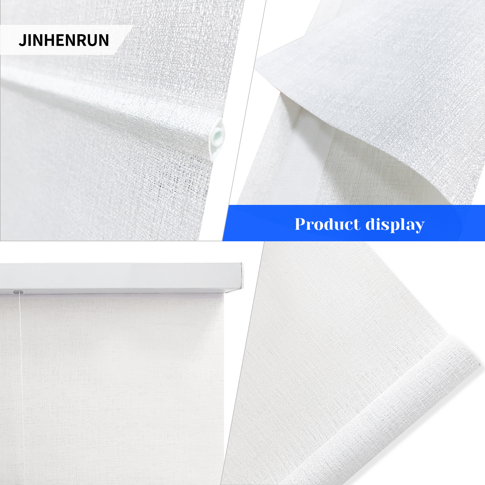 Cordless Roman blinds, 50% light-blocking, with UV protection, Suitable for hotels, offices, and homes - Image 3